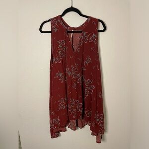 FREE PEOPLE Tree Swing Printed Tunic Dress Sleeveless Medium Boho Western